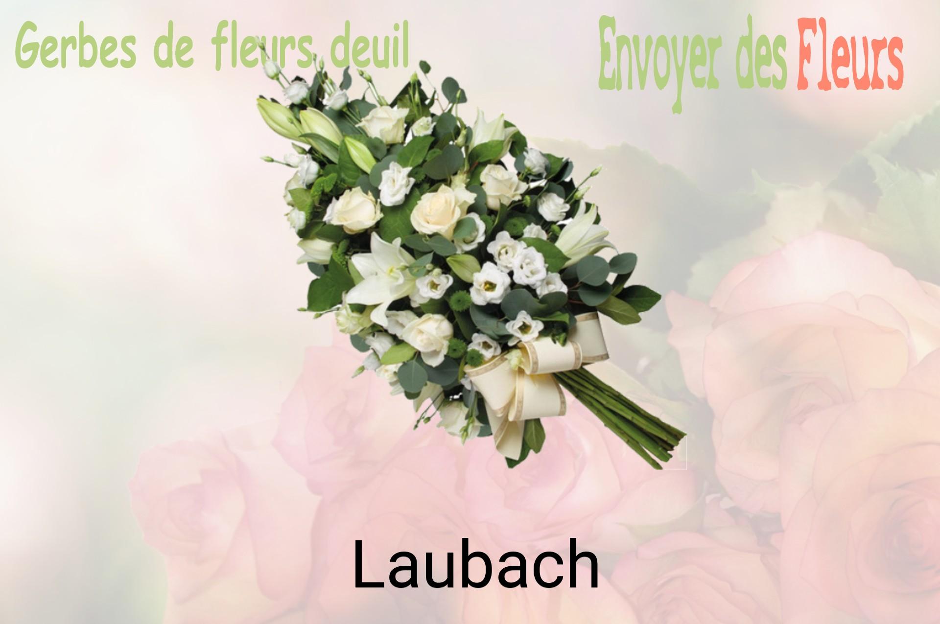 Gerbe de fleurs de deuil livrée à Laubach